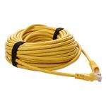 Picture of 35ft Yellow CAT 6A PVC Ethernet Cable Snagless Bubble Boot RJ-45 M/M