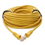 Picture of 35ft Yellow CAT 6A PVC Ethernet Cable Snagless Bubble Boot RJ-45 M/M