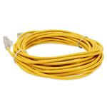 Picture of 35ft Yellow CAT 6 Slim PVC Ethernet Cable Snagless Clear-Claw RJ-45 M/M