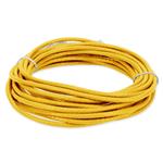 Picture of 35ft Yellow CAT 6 Slim PVC Ethernet Cable Snagless Clear-Claw RJ-45 M/M