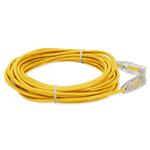 Picture of 35ft Yellow CAT 6 Slim PVC Ethernet Cable Snagless Clear-Claw RJ-45 M/M