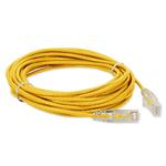 Picture of 35ft Yellow CAT 6 Slim PVC Ethernet Cable Snagless Clear-Claw RJ-45 M/M