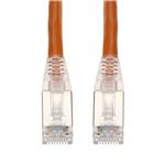 Picture of 3ft Orange CAT 5E Shielded PVC Ethernet Cable Snagless Easy Clear Boot RJ-45 M/M