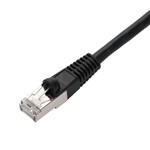 Picture of 10-Pack 5ft Black CAT 7 Shielded (S/FTP) PVC Ethernet Cable Snagless Bubble Boot RJ-45 M/M Bulk Bag Packaged, No Twist Ties