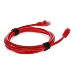 Picture of 3ft Red CAT 6 PVC Ethernet Cable Snagless Bubble Boot RJ-45 M/M