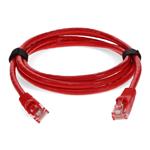 Picture of 3ft Red CAT 6 PVC Ethernet Cable Snagless Bubble Boot RJ-45 M/M
