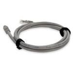 Picture of 3ft Gray CAT 6A PVC Ethernet Cable Snagless Bubble Boot RJ-45 M/M