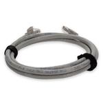 Picture of 3ft Gray CAT 6A PVC Ethernet Cable Snagless Bubble Boot RJ-45 M/M
