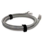 Picture of 3ft Gray CAT 6A PVC Ethernet Cable Snagless Bubble Boot RJ-45 M/M