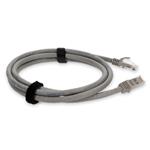 Picture of 3ft Gray CAT 6A PVC Ethernet Cable Snagless Bubble Boot RJ-45 M/M