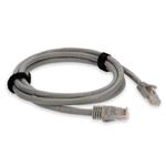 Picture of 3ft Gray CAT 6A PVC Ethernet Cable Snagless Bubble Boot RJ-45 M/M