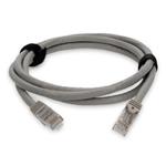 Picture of 3ft Gray CAT 6A PVC Ethernet Cable Snagless Bubble Boot RJ-45 M/M