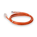 Picture of 3ft Orange CAT 6A Slim PVC Ethernet Cable Snagless Clear-Claw RJ-45 M/M