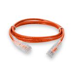 Picture of 3ft Orange CAT 6A Slim PVC Ethernet Cable Snagless Clear-Claw RJ-45 M/M