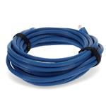 Picture of 40ft Blue CAT 6A PVC Ethernet Cable Snagless Bubble Boot RJ-45 M/M
