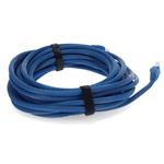 Picture of 40ft Blue CAT 6A PVC Ethernet Cable Snagless Bubble Boot RJ-45 M/M