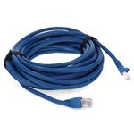 Picture of 40ft Blue CAT 6A PVC Ethernet Cable Snagless Bubble Boot RJ-45 M/M