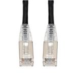 Picture of 40ft Black CAT 6A Shielded PVC Ethernet Cable Snagless Easy Clear Boot RJ-45 M/M
