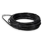 Picture of 40ft Black CAT 6A Shielded PVC Ethernet Cable Snagless Easy Clear Boot RJ-45 M/M