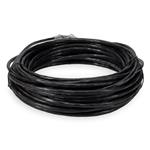 Picture of 40ft Black CAT 6A Shielded PVC Ethernet Cable Snagless Easy Clear Boot RJ-45 M/M