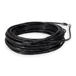 Picture of 40ft Black CAT 6A Shielded PVC Ethernet Cable Snagless Easy Clear Boot RJ-45 M/M