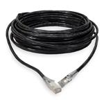 Picture of 40ft Black CAT 6A Shielded PVC Ethernet Cable Snagless Easy Clear Boot RJ-45 M/M