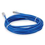 Picture of 40ft Blue CAT 6 Plenum-Rated Ethernet Cable Snagless Bubble Boot RJ-45 M/M