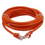 Picture of 45ft Orange CAT 6A PVC Ethernet Cable Snagless Bubble Boot RJ-45 M/M