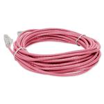 Picture of 45ft Pink CAT 6 Slim PVC Ethernet Cable Snagless Clear-Claw RJ-45 M/M
