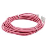 Picture of 45ft Pink CAT 6 Slim PVC Ethernet Cable Snagless Clear-Claw RJ-45 M/M