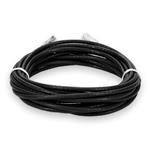 Picture of 45ft RJ-45 (Male) to RJ-45 (Male) Straight Black Cat6A Slim UTP PVC Copper Patch Cable