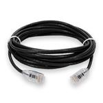 Picture of 45ft RJ-45 (Male) to RJ-45 (Male) Straight Black Cat6A Slim UTP PVC Copper Patch Cable