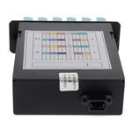 Picture of 4-Bay Cassette 24-Fiber MPO In, 12 LC Duplex Out, Multi-mode Duplex OM4 - MPO type A