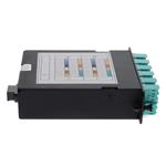 Picture of 4-Bay Cassette 24-Fiber MPO In, 12 LC Duplex Out, Multi-mode Duplex OM4 - MPO type A