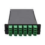 Picture of 4-Bay Cassette 24-Fiber 12 Duplex CS In, 12 ALC Duplex Out, Single-mode Duplex OS2