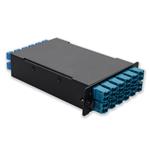 Picture of 4-Bay Cassette 24-Fiber 12 Duplex CS In, 12 LC Duplex Out, Single-mode Duplex OS2