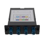 Picture of 4-Bay Cassette 12-Fiber MPO In, 4 LC Duplex Out, Single-mode Duplex OS2