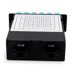 Picture of Cassette for 4-Bay Patch Panel, 2 MPO In, 12 LC Duplex Out, Multi-mode Duplex OM4, Type B