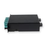 Picture of 4-Bay Cassette 2x 12-Fiber MPO In, 8 LC Duplex Out, Multi-mode Duplex OM4