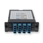 Picture of 4-Bay Cassette 2x 12-Fiber MPO In, 8 LC Duplex Out, Single-mode Duplex OS2
