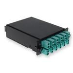 Picture of 4-Bay Cassette 3x 12-Fiber MPO In, 12 LC Duplex Out, Multi-mode Duplex OM4