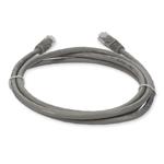 Picture of 4ft Gray CAT 5E PVC Ethernet Cable Snagless Bubble Boot RJ-45 M/M