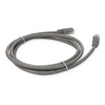 Picture of 4ft Gray CAT 5E PVC Ethernet Cable Snagless Bubble Boot RJ-45 M/M