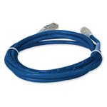 Picture of 4ft Blue CAT 6A Shielded PVC Ethernet Cable Snagless Easy Clear Boot RJ-45 M/M