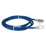 Picture of 4ft Blue CAT 6A Shielded PVC Ethernet Cable Snagless Easy Clear Boot RJ-45 M/M