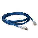 Picture of 4ft Blue CAT 6A Shielded PVC Ethernet Cable Snagless Easy Clear Boot RJ-45 M/M