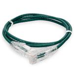 Picture of 4ft Green CAT 6 Slim PVC Ethernet Cable Snagless Clear-Claw RJ-45 M/M