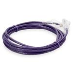 Picture of 4ft Purple CAT 6 Slim PVC Ethernet Cable Snagless Clear-Claw RJ-45 M/M