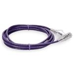 Picture of 4ft Purple CAT 6 Slim PVC Ethernet Cable Snagless Clear-Claw RJ-45 M/M