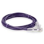 Picture of 4ft Purple CAT 6 Slim PVC Ethernet Cable Snagless Clear-Claw RJ-45 M/M